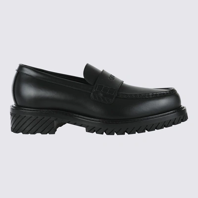 Shop Off-white Black Leather Loafers