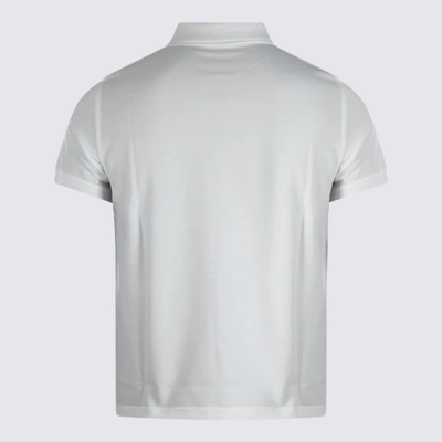 Shop Saint Laurent White Cotton Polo Shirt
