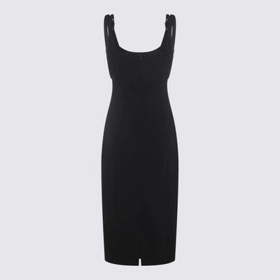 Shop Versace Jeans Couture Black Midi Dress