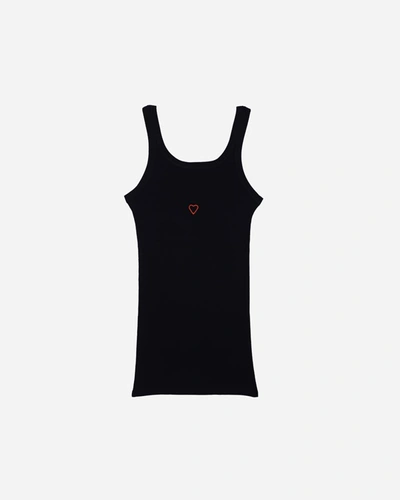 Shop Baserange Heart Tank In Black