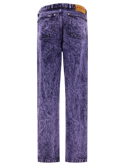 Shop Marni Marble Dyed Denim Jeans