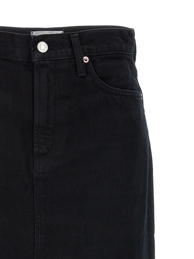 Agolde Hilla Denim Maxi Skirt In Blue