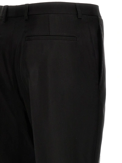 Shop Saint Laurent Faille Pants Black