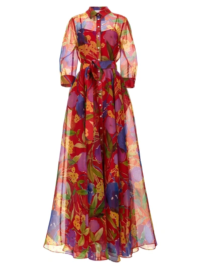 Shop Carolina Herrera Floral Evening Dress Dresses Multicolor