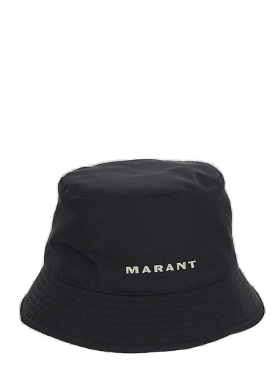 Shop Isabel Marant Haley Logo Hat In Black