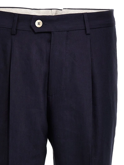 Shop Brunello Cucinelli Leisure Pants Blue