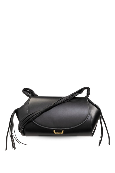Shop Isabel Marant Murcia Medium Tassel Detailed Shoulder Bag In Black