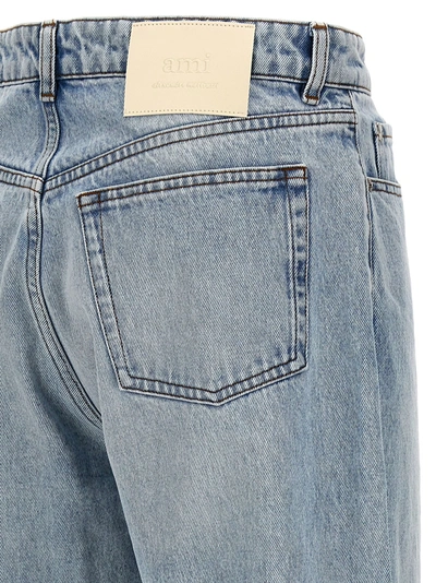 Shop Ami Alexandre Mattiussi Loose Fit Jeans Light Blue