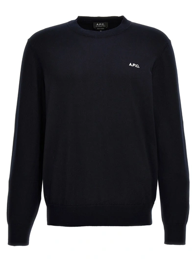 Shop Apc Melville Sweater, Cardigans Blue