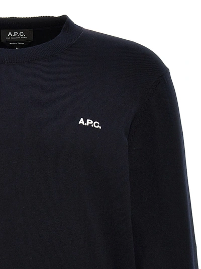 Shop Apc Melville Sweater, Cardigans Blue