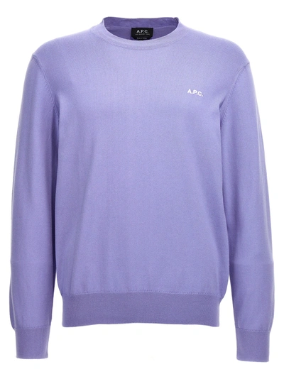 Shop Apc Melville Sweater, Cardigans Purple