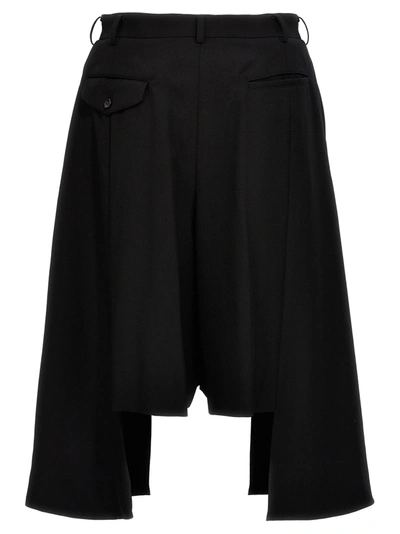 Shop Comme Des Garçons Homme Deux Pleated Wool Bermuda Shorts Bermuda, Short Black