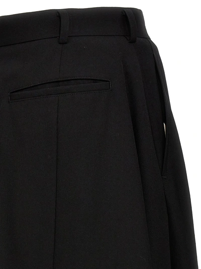 Shop Comme Des Garçons Homme Deux Pleated Wool Bermuda Shorts Bermuda, Short Black