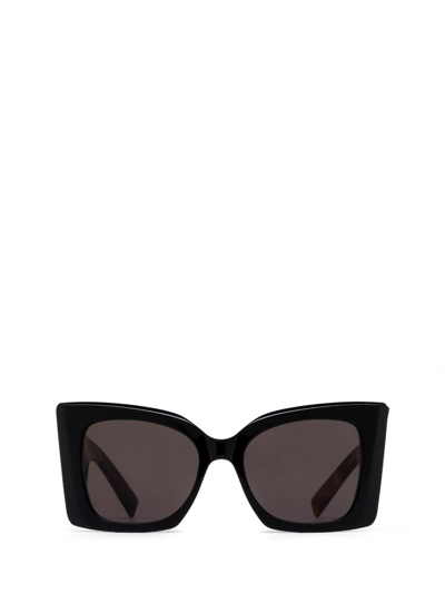 Shop Saint Laurent Eyewear Blaze Square Frame Sunglasses In Pink