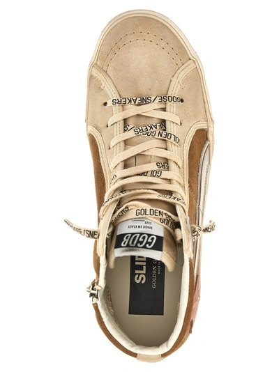 Shop Golden Goose Slide Sneakers Beige