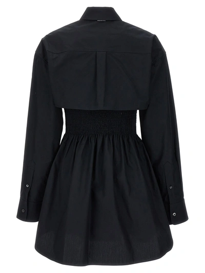 Shop Alexander Wang T Smocked Mini Dresses Black