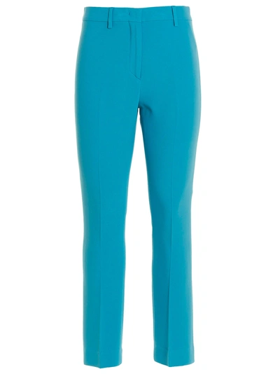 Shop Etro With Pleat Pants Light Blue
