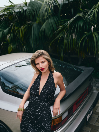 Reformation Daniela Silk Dress In Selene