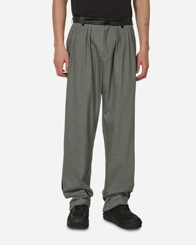 Shop Kiko Kostadinov Ugo Side Trousers Iron In Grey