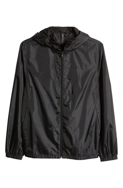 Shop Z By Zella Lightweight Hooded Zip Jacket In Black