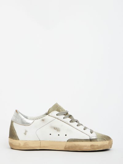 Shop Golden Goose Super Star Sneakers In White