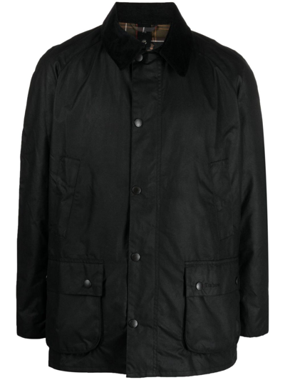 Shop Barbour Black Ashby Wax Jacket