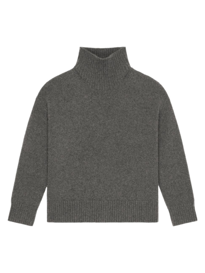 Shop Givenchy Women's Turtleneck Sweater In Cashmere In Grey Mix