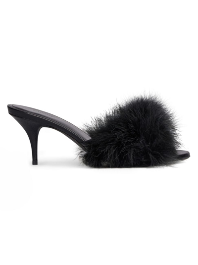 Shop Balenciaga Women's Boudoir 70mm Sandals In Black