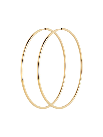 Shop Maria Black Women's Señorita 70 22k-gold-plated Hoop Earrings