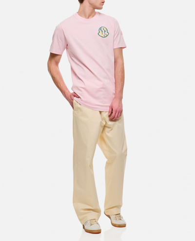 Moncler Cotton Poplin Trousers In White