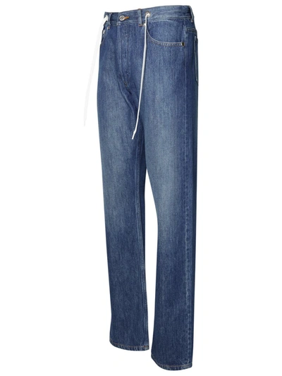 Shop Apc A.p.c. 'sureau' Blue Cotton Jeans