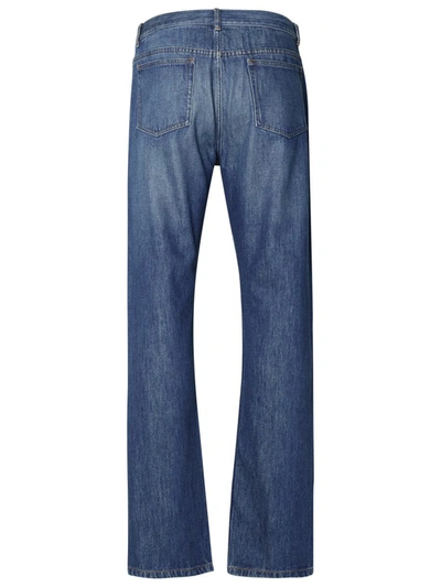 Shop Apc A.p.c. 'sureau' Blue Cotton Jeans