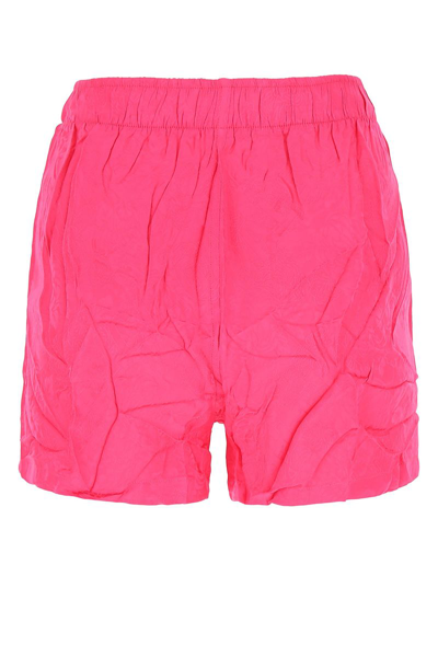 Shop Balenciaga Pyjama Shorts Clothing In Pink & Purple