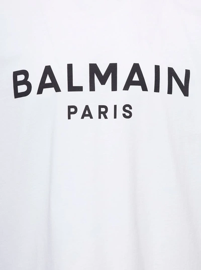 Shop Balmain T-shirts And Polos In White