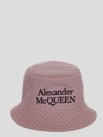 Shop Alexander Mcqueen Reversible Bucket Hat In Blackpurple