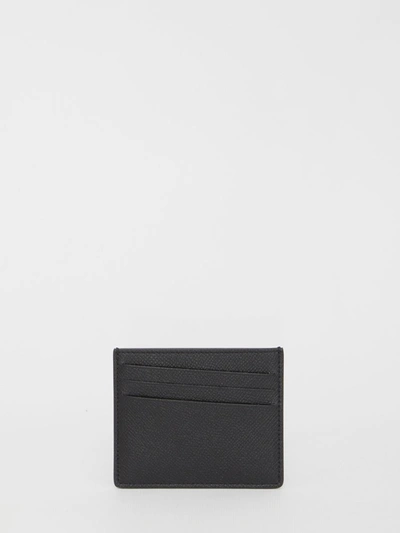 Shop Maison Margiela Black Leather Cardholder