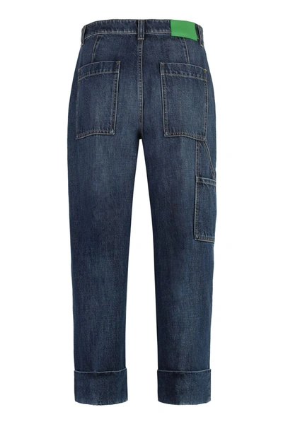 Shop Bottega Veneta Wide-leg Jeans In Blue