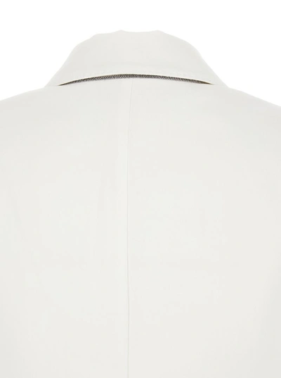 Shop Brunello Cucinelli Jackets Beige In White