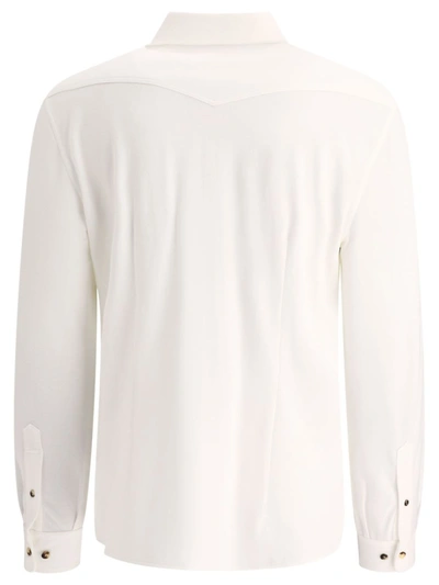 Shop Brunello Cucinelli Shirt With Chest Pockets In White