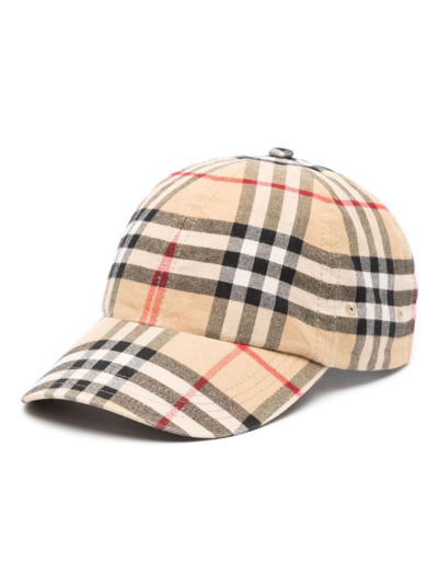 Shop Burberry Caps & Hats In Arch Beige