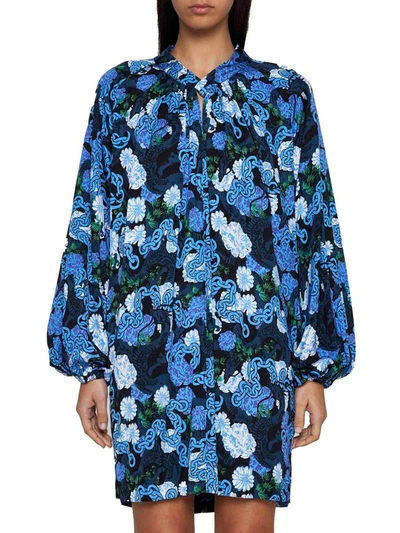 Shop Diane Von Furstenberg Dresses In Blue/black