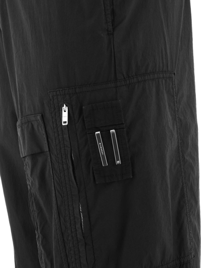 Shop Givenchy Poplin Trousers With Multi Zipped Pockets In Black