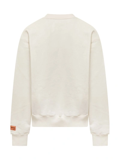 Shop Heron Preston 'misprinted Heron' Print Sweatshirt In White