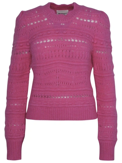 Shop Isabel Marant Étoile 'adler' Fuchsia Alpaca Sweater In Fucsia