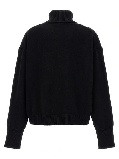 Shop Kenzo 'crest Logo' Sweater In Black