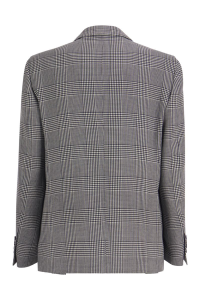 Shop Lardini Advance - Cool Wool Blazer In Grey