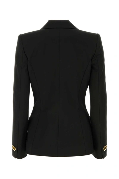 Shop Moschino Jackets And Vests In Black