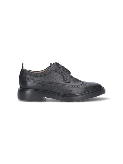 Shop Thom Browne Flat Shoes Black