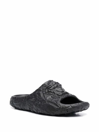 Versace Sandals In Black