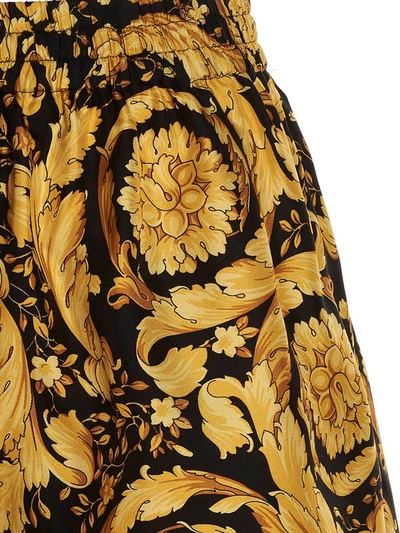 Shop Versace 'barocco' Pyjama Shorts In Multicolor